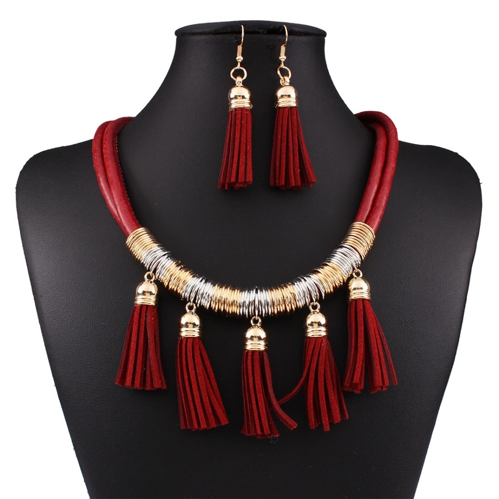 Vintage Jewellery Set Necklace & Earrings - Picture 4 of 4